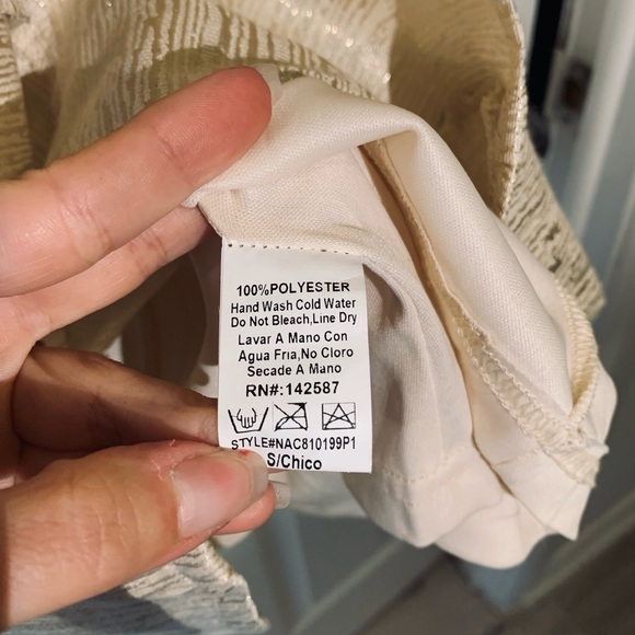 Golden shiny dress 💎🌹 size S - Picture 9 of 14